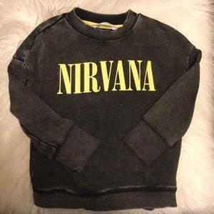 EUC Nirvana Toddler Sweatshirt - H&M 2-4Y